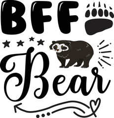 Bear svg design cut files