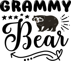 Bear svg design cut files