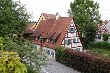 Fototapeta na wymiar Fachwerkhaus in Noerdlingen