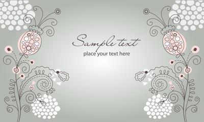 Abostrouct background flower illustration vector design 2022