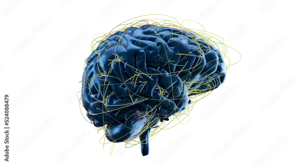 Poster Artificial intelligence. Technology web background. Virtual concept