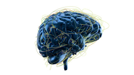 Artificial intelligence. Technology web background. Virtual concept