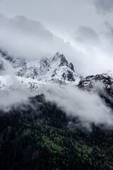 Chamonix in the clouds