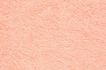 soft peach bath towel texture, background