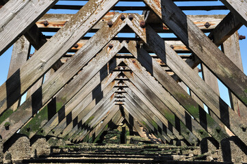 Old Timbers of Former Jetty at landguard, Felixstowe