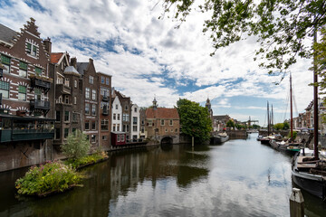 Fototapeta premium Delfshaven district in Rotterdam in the Netherlands