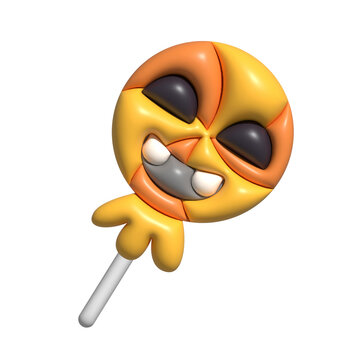 recommend clip art: Lollipop design icon 3d rendering on isolated background.