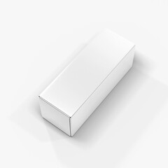 illustration of  white box packaging in white backgroun suitable for product presentation and creative designers