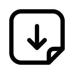 Fototapeta premium Download icon. vector illustration on white background