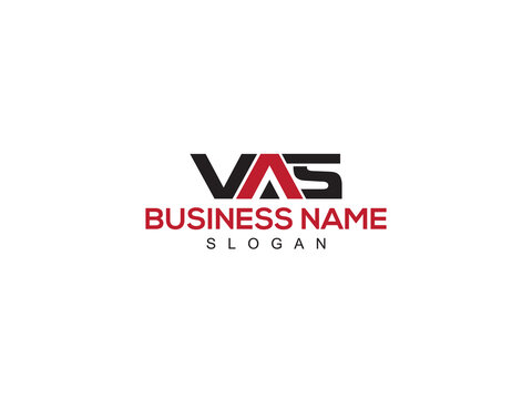 Monogram VAS Logo Icon, Unique vas Logo Letter Vector Image Design For Store Or Business