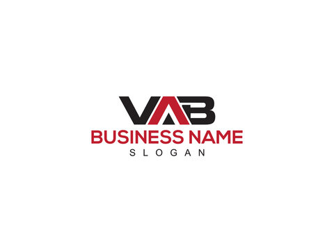 Monogram VAB Logo Icon, Unique vab Logo Letter Vector Image Design For Store Or Business