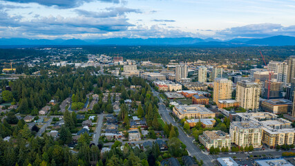 Fototapeta premium The Modern Tech Town of Bellevue Washington