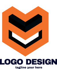 simple and modern design concept logo with simple and gradient color template logo for company vector file eps 10