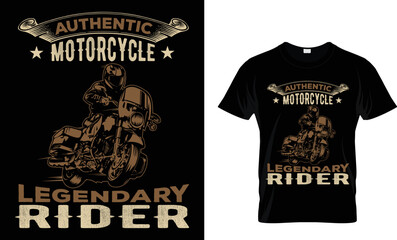 AUTHENTIC MOTOR CYCLE LEGENDARY RIDER