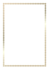 Golden vintage style frame border design