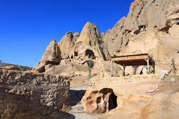 Selime Castle - the largest and most elaborate cave complex in Cappadocia, Turkey	
