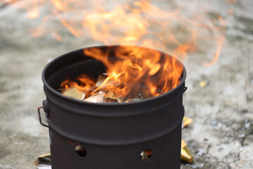 Burning Chinese Paper