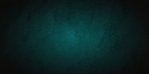 Dark blue and black grunge textured concrete backdrop background. Panorama dark blue and black slate background or texture. Vector blue concrete texture. Stone wall background.