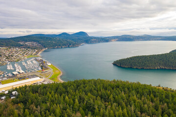 The Beautiful town of Anacortes in the State of Washington - obrazy, fototapety, plakaty