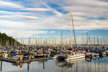Fototapeta na wymiar The Gorgeous Sea Port Town of Anacortes Washington