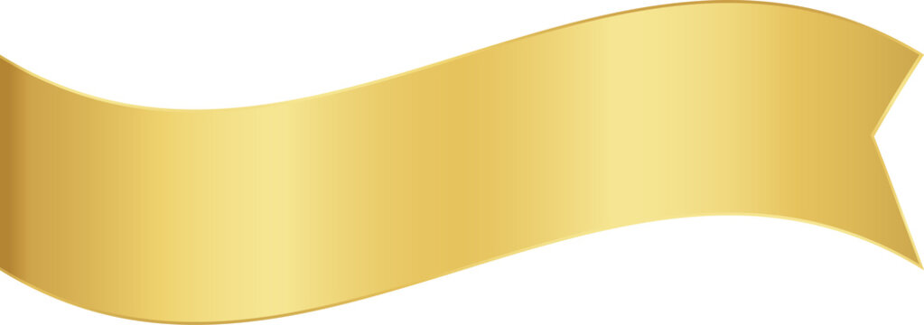 gold ribbon, sticker golden ribbon, gold label, tape bow