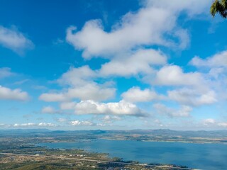 Nature blue sky countryside rural view clear weather abstract background image