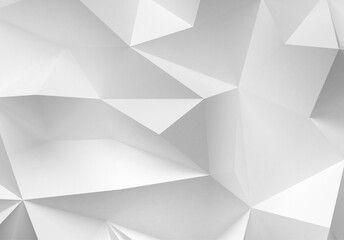 3D white abstract geometric wallpaper