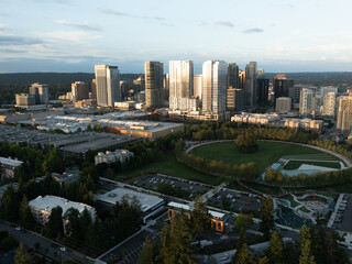 Naklejka premium The Modern Tech Town of Bellevue Washington