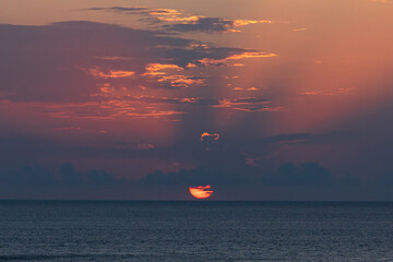 sunrise over the ocean