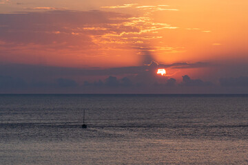 sunrise over the ocean