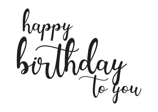 Happy birthday text vector design