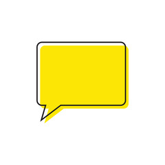 Naklejka premium Speech bubble, Quote bubble. Citation text box template design illustration vector.