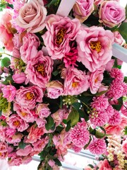 bouquet of artificial flowers