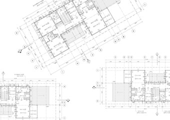Floor plan designed building on the drawing.