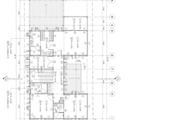 Floor plan designed building on the drawing.