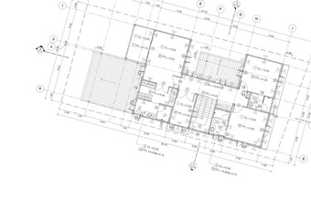 Floor plan designed building on the drawing.