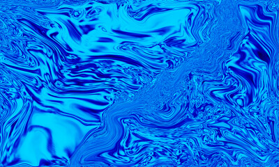 blue liquid metal background