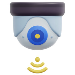 security camera 3d render icon illustration