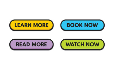 Fototapeta premium Call to action buttons. Download, read more and click.
