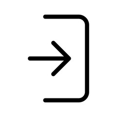 Login icon. sign symbol, vector illustration