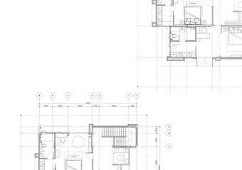 Floor plan designed building on the drawing.
