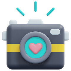 camera 3d render icon illustration