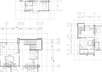 Floor plan designed building on the drawing.
