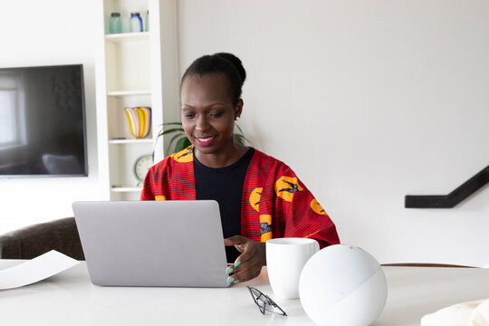 Black Woman Working From Home