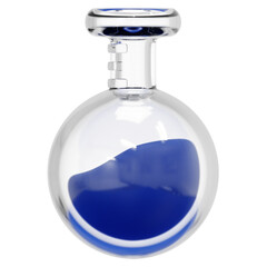 round flask 3d render icon illustration