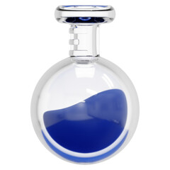 round flask 3d render icon illustration