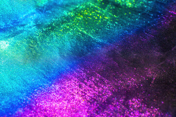 Rainbow holographic background. Neon and holographic gradient.