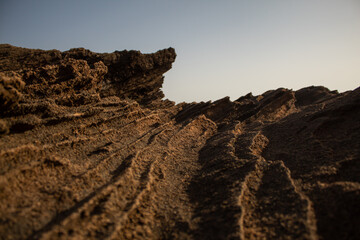 Le Catella, Calabria, Italy, it seems to see the atmosphere of the planet Mars, instead they are simple rocks by the sea