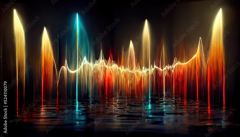 Aufkleber futuristic technology abstract background with lines for network, big data, data center, server, int