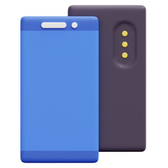 smartphone 3d render icon illustration